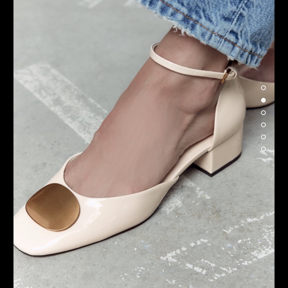 Zara Embellished Block Heels